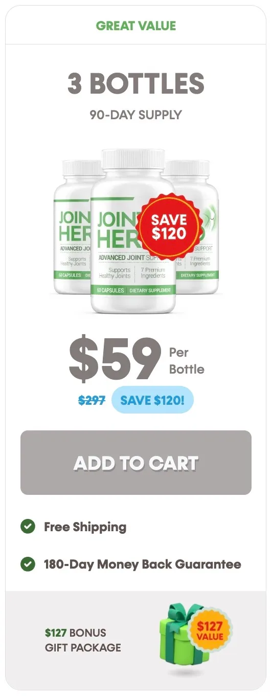 joint hero 3 bottles price